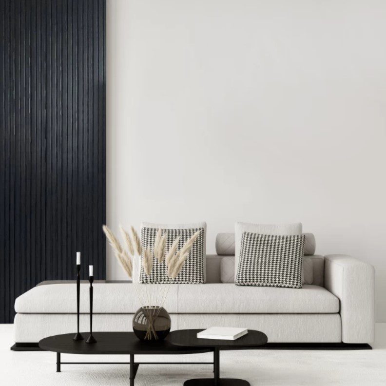 Panou riflat 3D Olmo din polimer dur – Negru 11.6×1.2×270cm (riflaj)