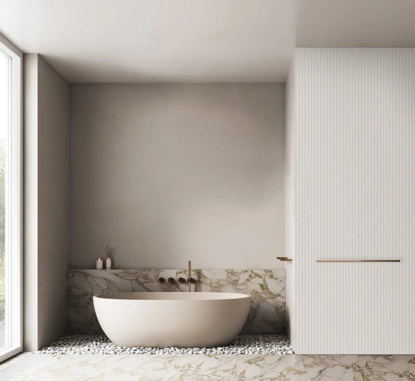 Panou riflat Lamelio 3D premium Gresso din polimer – Natural Light 25×1,3×270cm (riflaj)