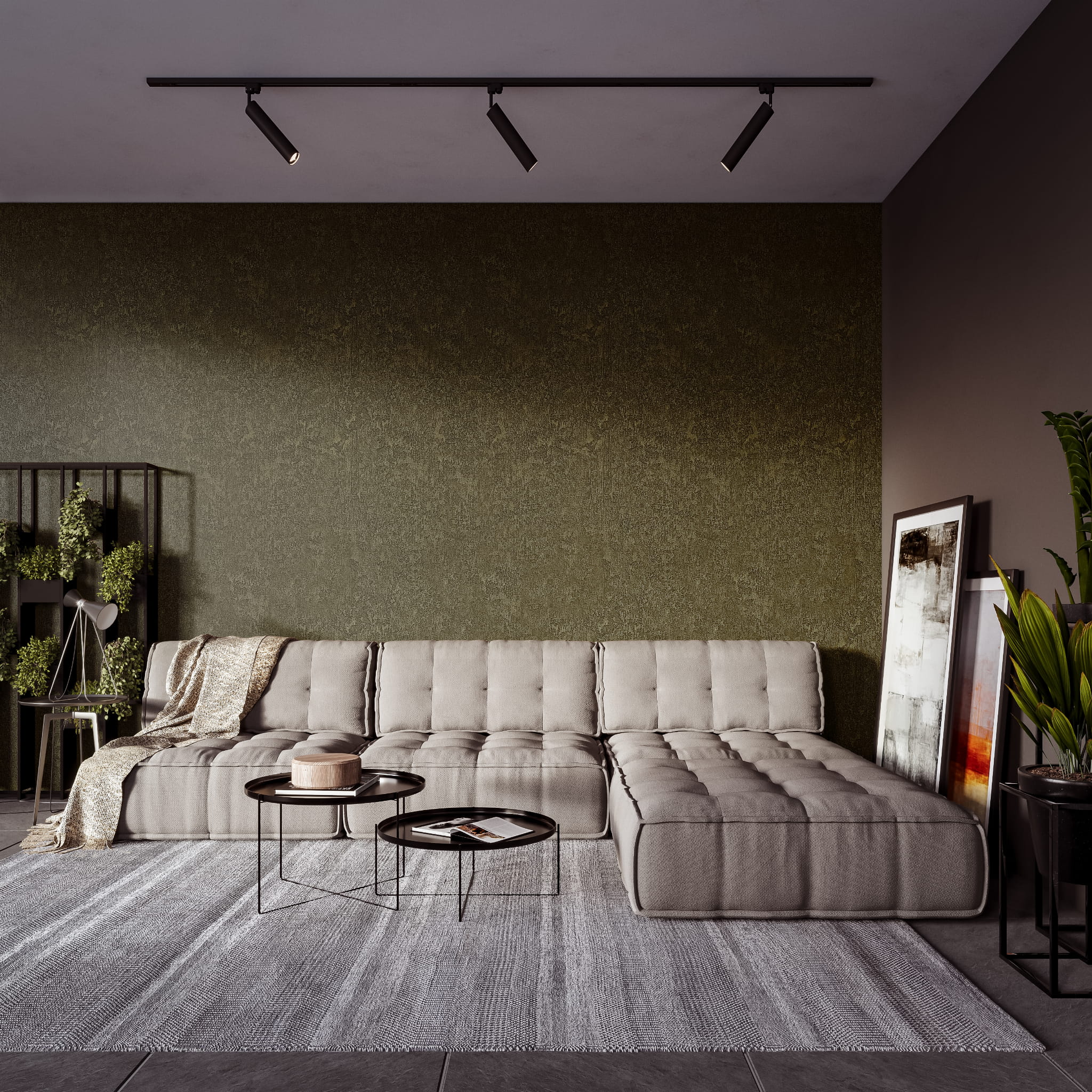 Tapet Premium Vinylpex aspect beton Bruce Maro W15-03