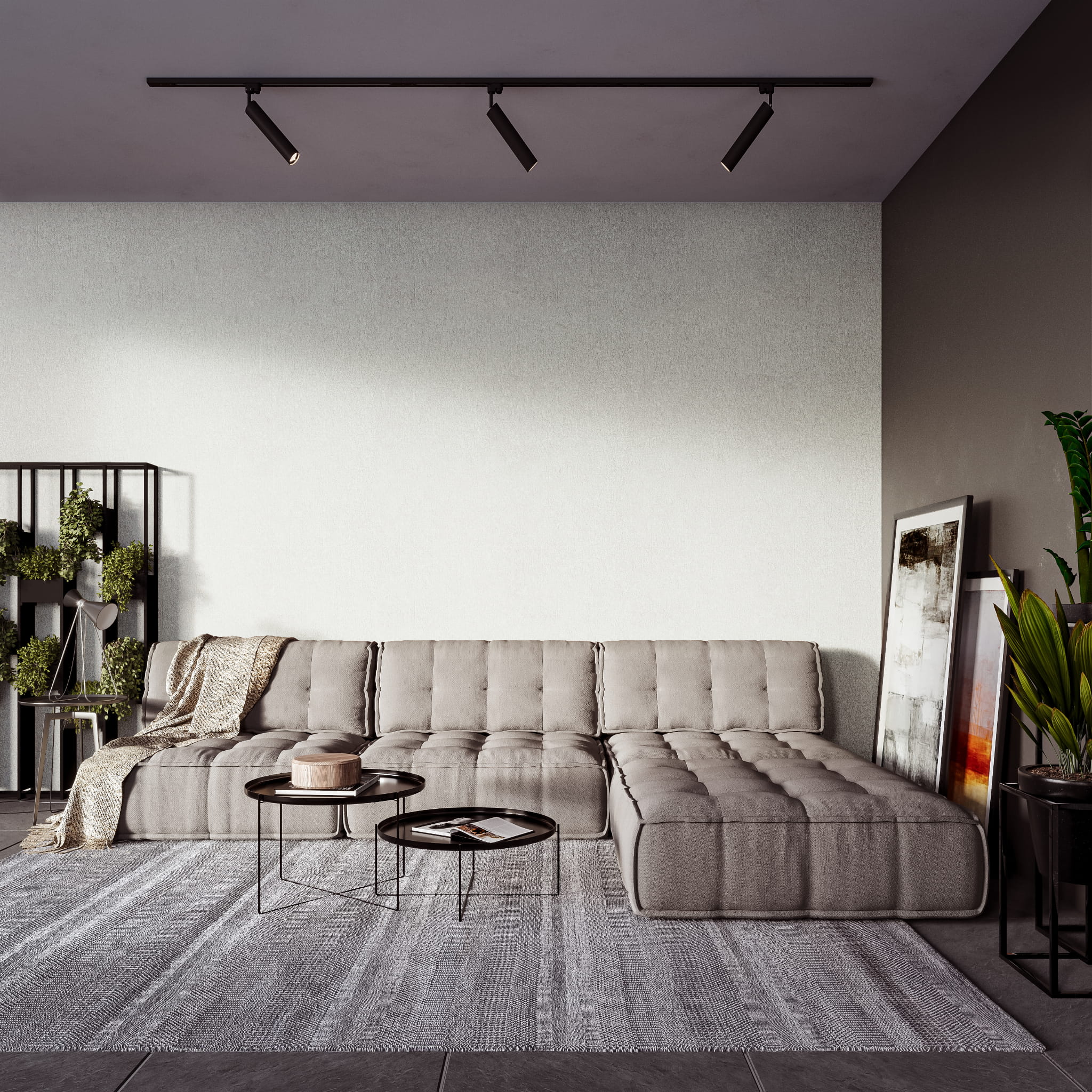 Tapet Premium Vinylpex aspect beton Bruce Gri W15-23