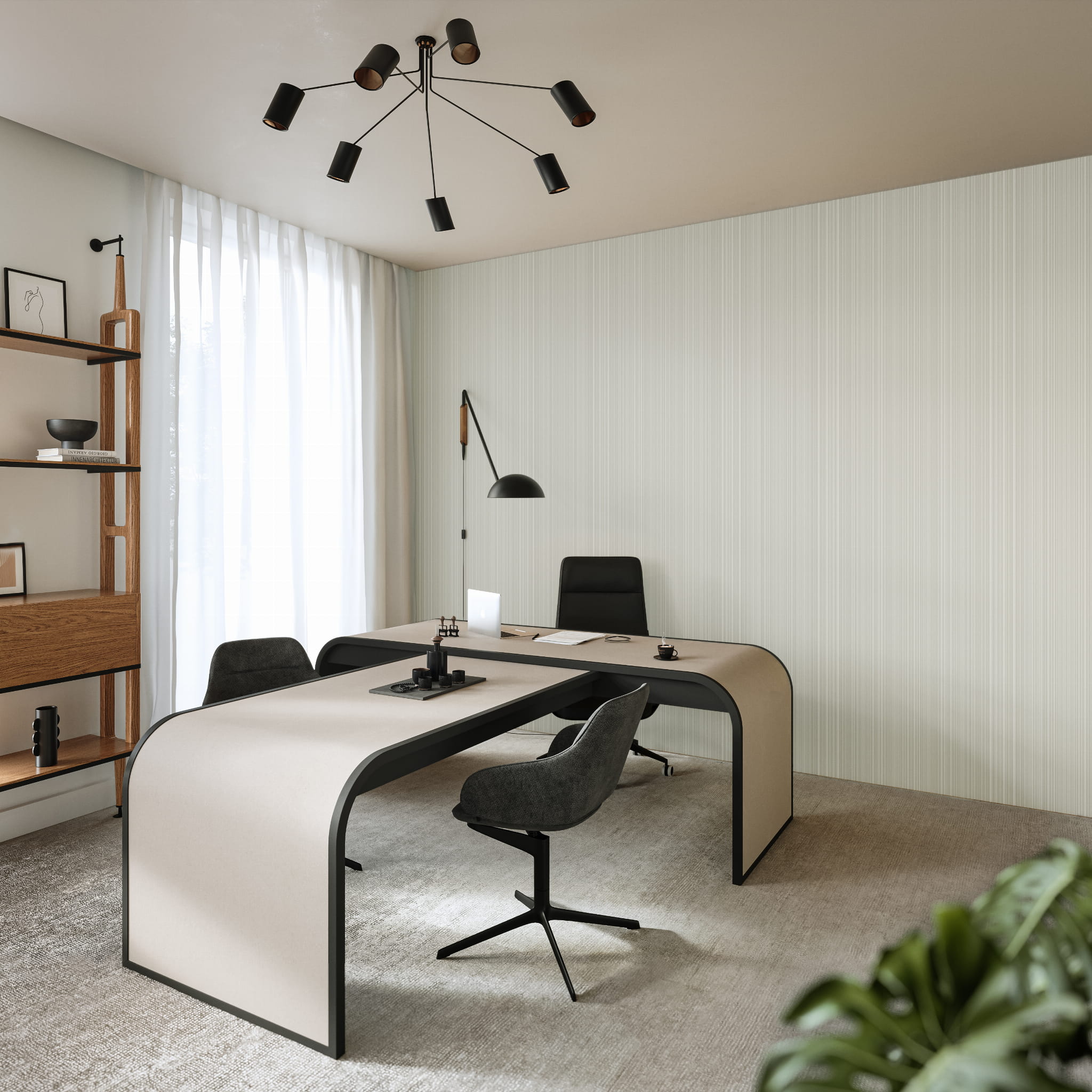 Tapet Premium Vinylpex aspect metalic Harry Glossy Antracit W01-436