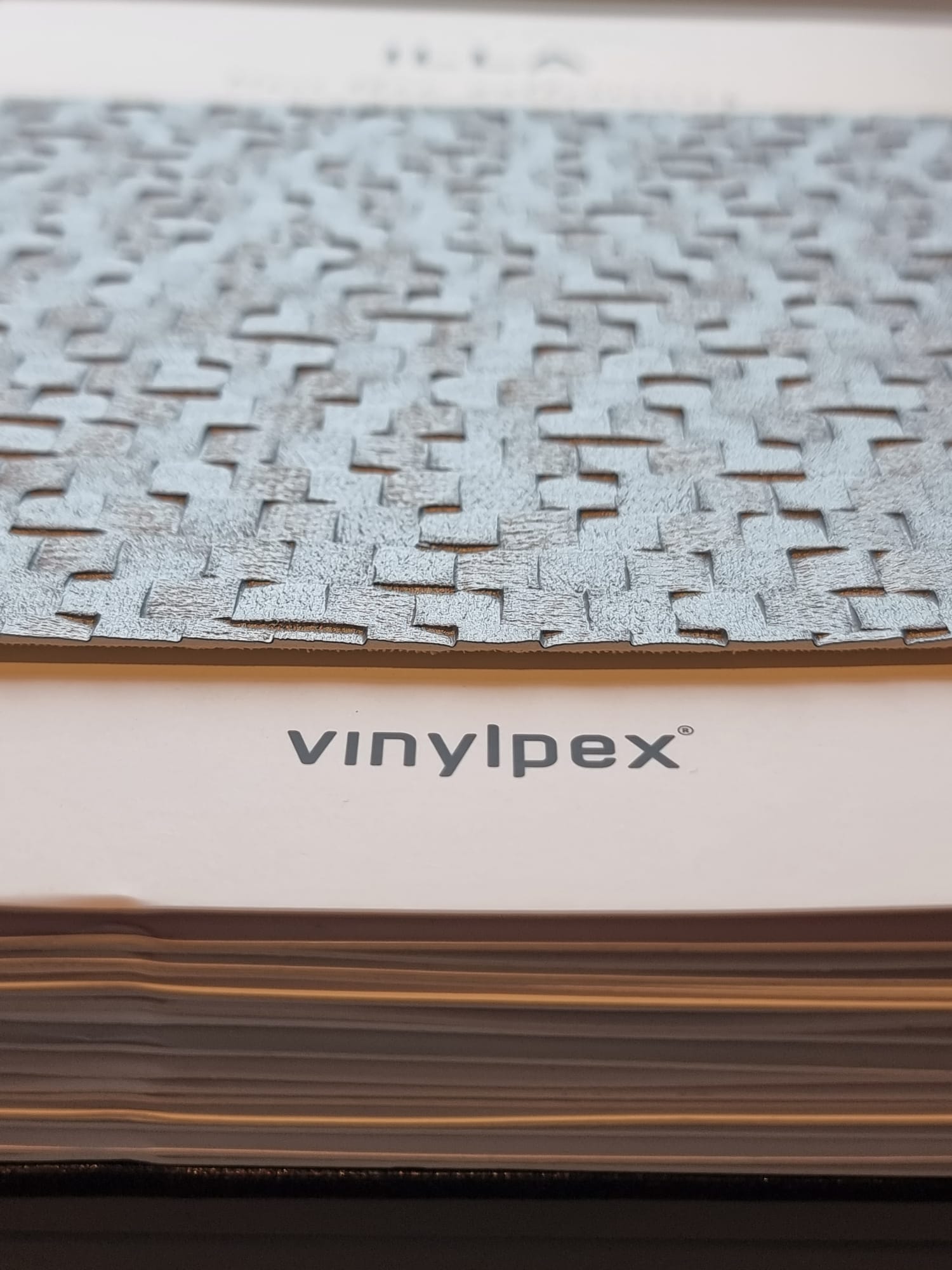 Tapet Premium Vinylpex aspect mozaic Illa Gri Inchis W27-198 - imagine 3