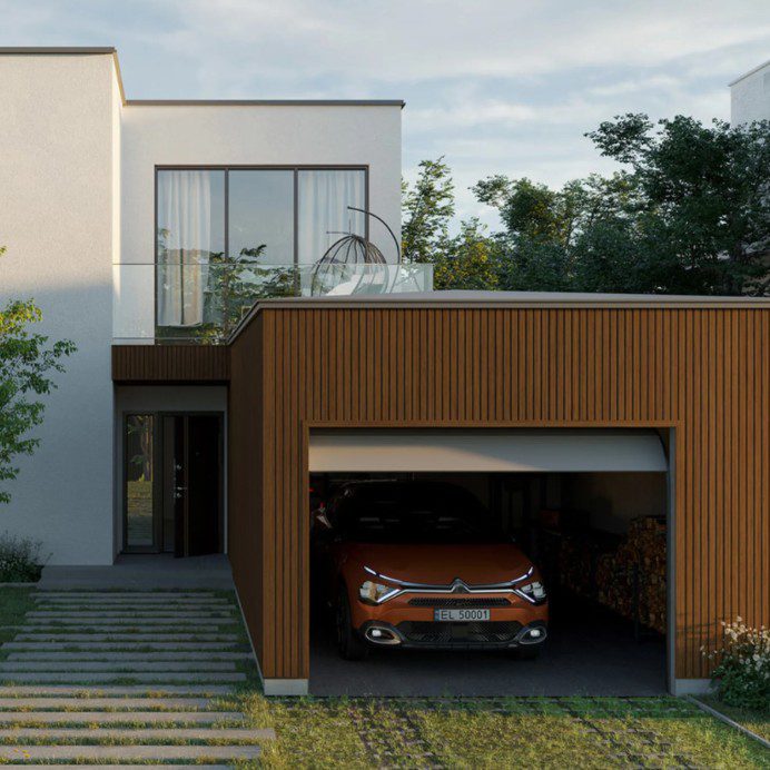 Panou ( Riflaj ) Exterior VOX FrontoMAX3 SXP-06 cu Sistem de Montaj CLICK – Nuc