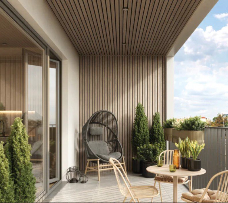 Panou ( Riflaj ) Exterior VOX FrontoMAX3 SXP-06 cu Sistem de Montaj CLICK – Stejar V-Black