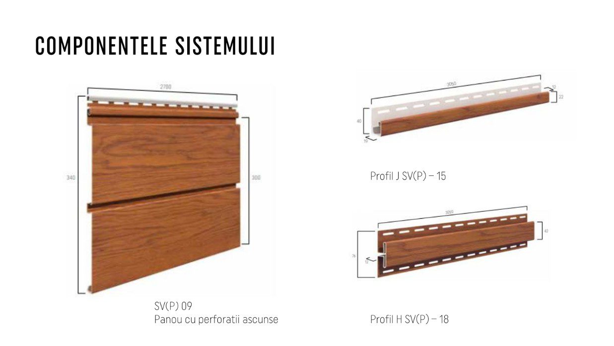 Sageac Infratop Vox SVP-09 cu Ventilatie Ascunsa si Sistem de Montaj CLICK – Stejar Winchester - imagine 4