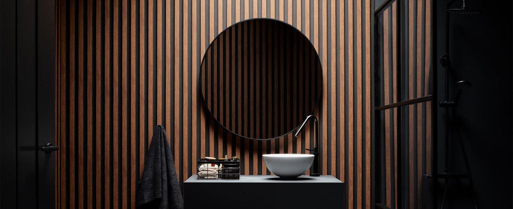 Panou riflat VOX 3D premium Linerio L-Line din polimer – Mocca 12,2×2,1×265cm (riflaj)