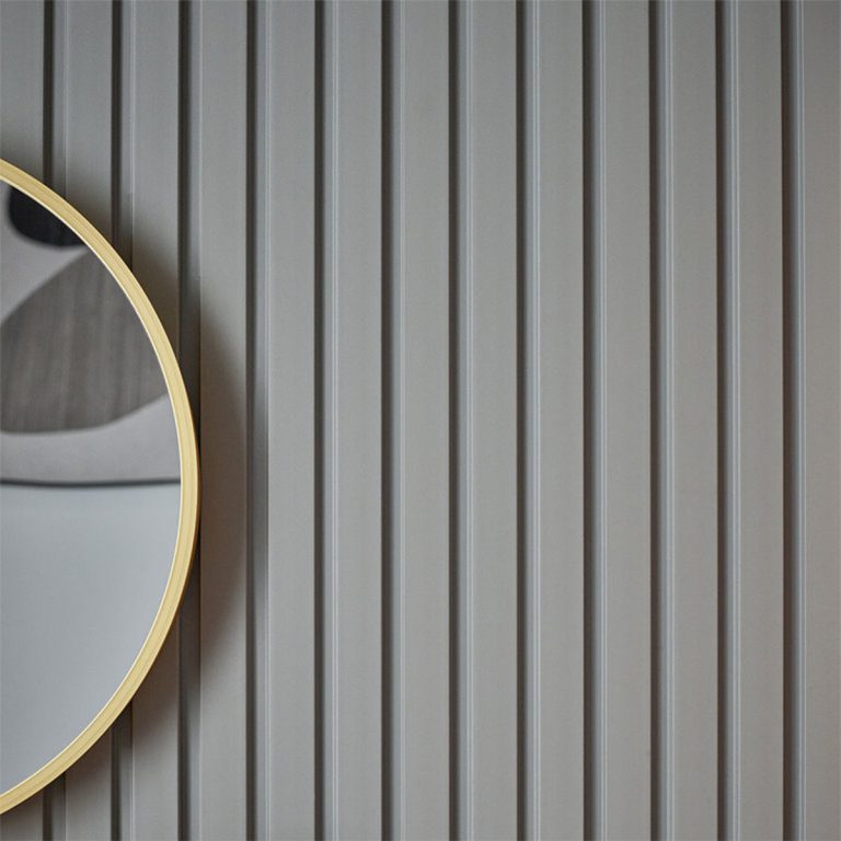 Panou riflat VOX 3D premium Linerio M-Line din polimer – Gri 12,2×1,2×265cm (riflaj)