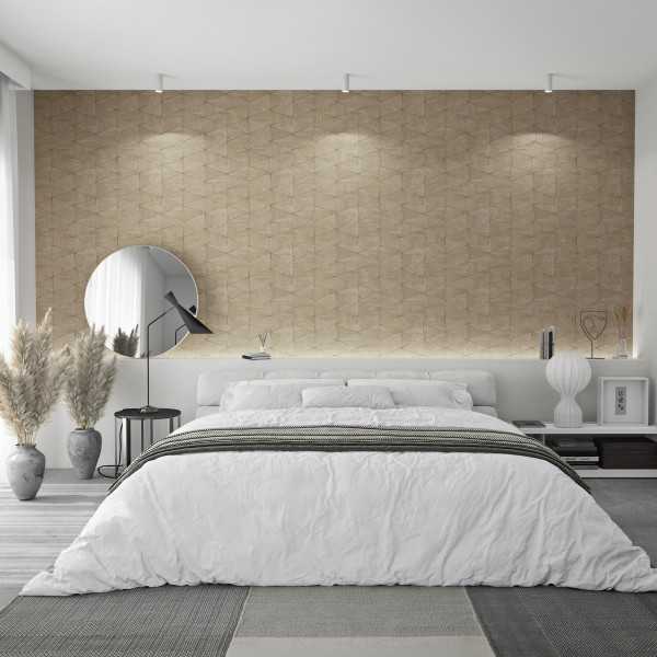 Tapet Marburg Lemn Mozaic Travertino 33359 Maro extralavabil