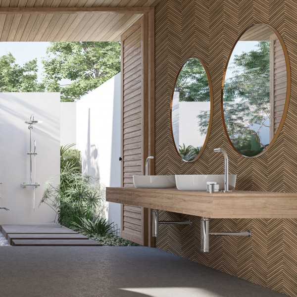 Tapet Marburg Parchet Lemn Travertino 33377 Maro extralavabil