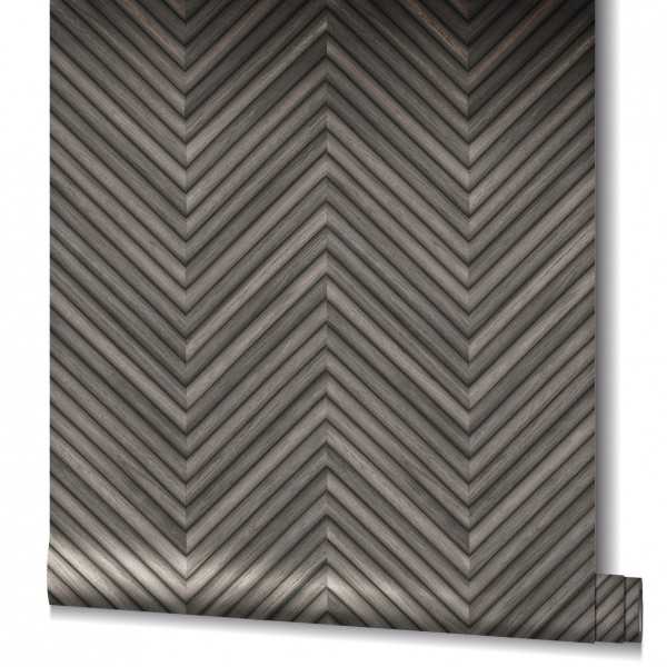 Tapet Marburg Parchet Lemn Travertino 33380 Gri Inchis extralavabil - imagine 3