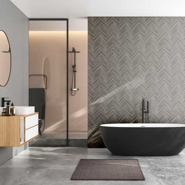 Tapet Marburg Parchet Lemn Travertino 33380 Gri Inchis extralavabil - imagine 4