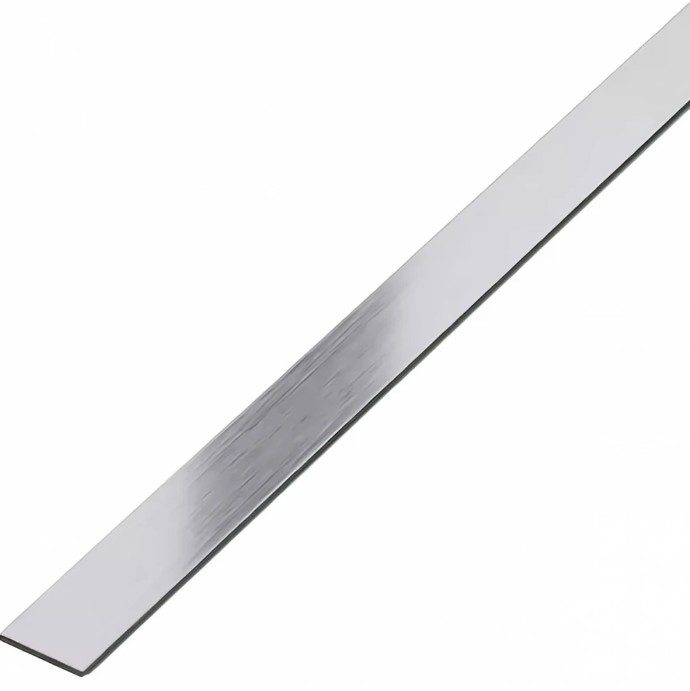 Platbanda Inox Crom Periat Mat 10x2700x0.6 mm – Profil Decorativ