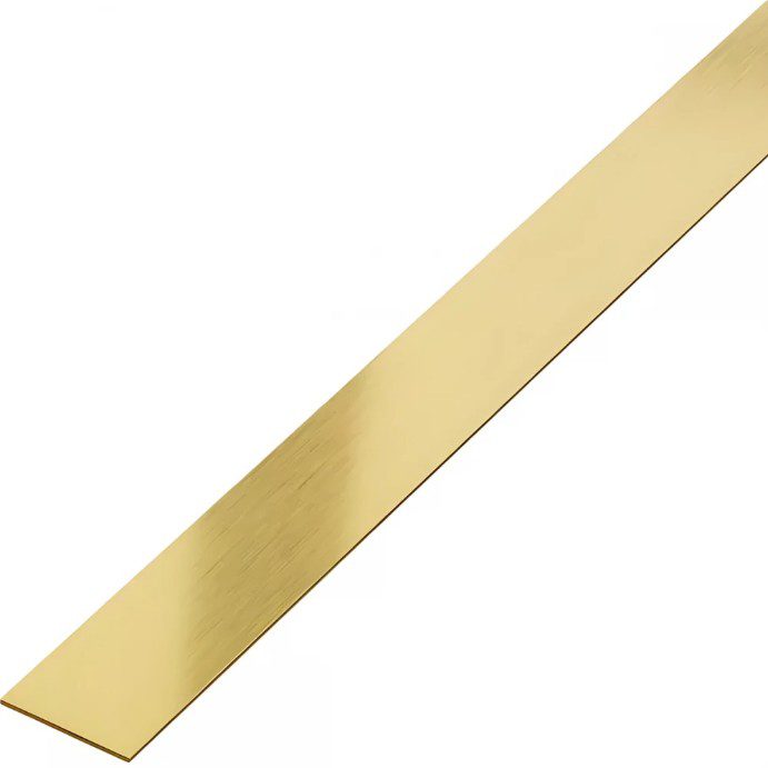 Platbanda Inox Auriu Periat Mat 15x2700x0.6 mm – Profil Decorativ