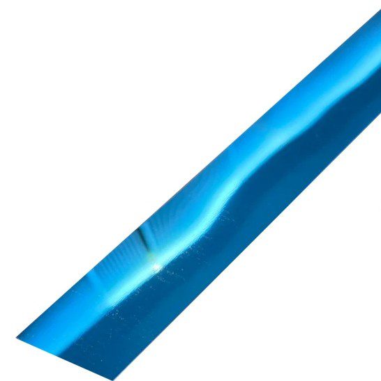 Platbanda Inox Albastru Lucios 30x2700x0.6 mm – Profil Decorativ
