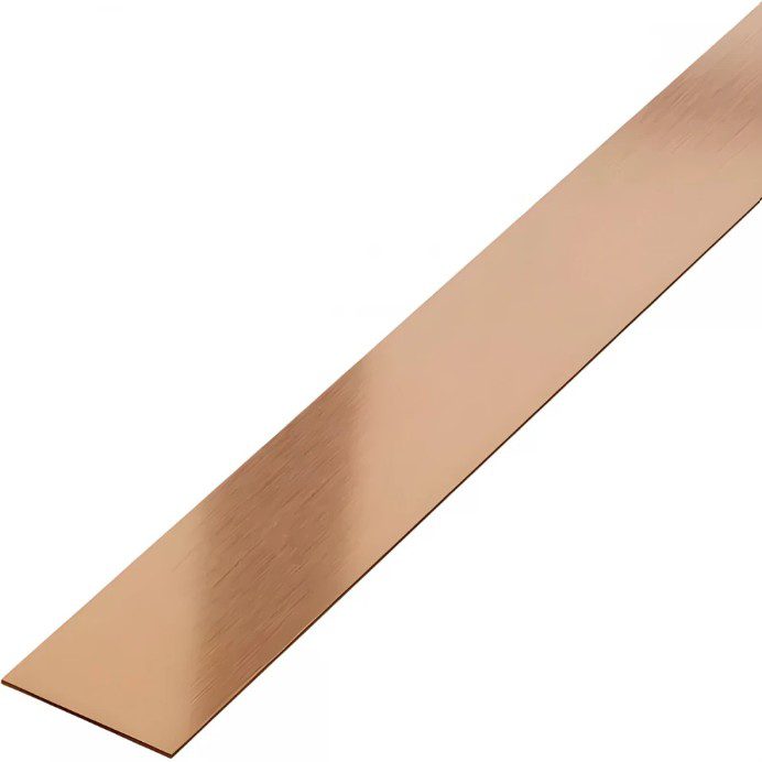 Platbanda Inox Bronz Periat Mat 20x2700x0.6 mm – Profil Decorativ
