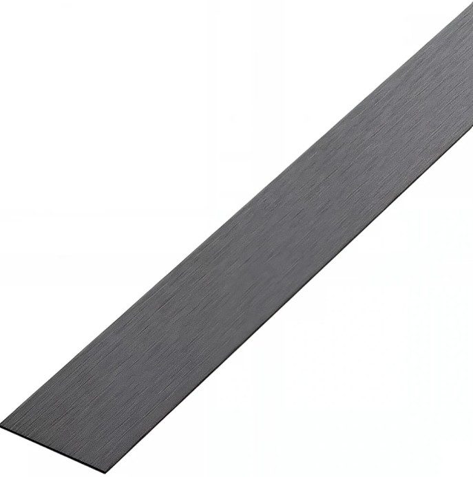 Platbanda Inox Negru Periat Mat 20x2700x0.6 mm – Profil Decorativ