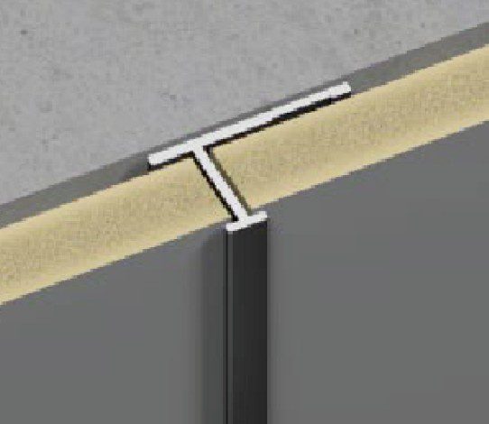 Profil Aluminiu Panouri WPC 5/8mm – imbinare dreapta profil H – H136